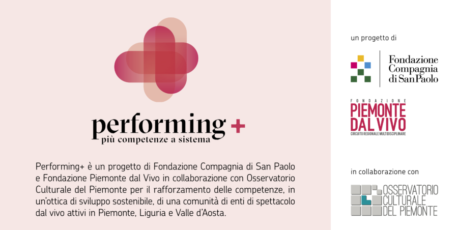 Spazio Kor fa parte di Performing Plus, Progetto della Fondazione Compagnia di San Paolo, Piemonte dal Vivo, in collaborazione con l'Osservatorio Culturale del Piemonte. Clicca qui per andare al sito di Piemonte dal Vivo.